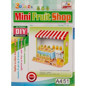 3D пазлы из пенокартона ФРУКТОВАЯ ИСТОРИЯ (51 дет/4 листа), (10702070/080219/0025), арт.571-C 