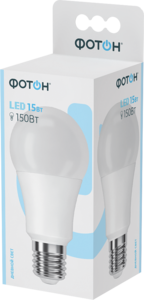 Лампа светодиодная ФОТОН LED A60 15W E27 4000K, арт.22629