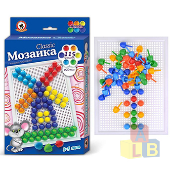Мозаика Classic "Мельница" 115 эл, D 20 мм, Большая плата арт. 03954