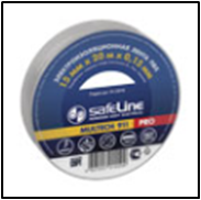 Изолента Safeline 15/10 серо-стальной, арт.12121