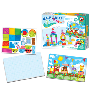 Игра на магнитах "Мозаика Построй город" с магнит. полем, арт.05406