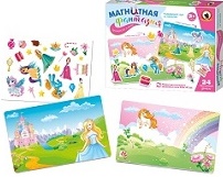 Игра на магнитах "Принцессы и пони" с магнит. полем, арт.05415