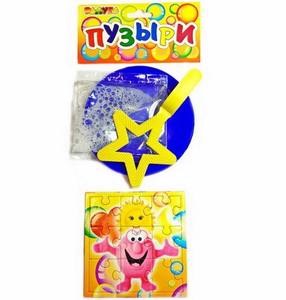 Мыльные пузыри "Большие" "ПАЗЛ" (звездочка) в пакете, арт.5548