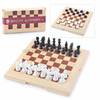 Игра настольная "Шашки-шахматы" (мал.беж.), арт.03880