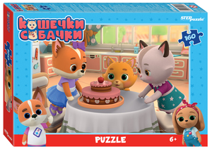 Мозаика "puzzle" 160 "Кошечки и собачки" (0+ Медиа), арт.94128