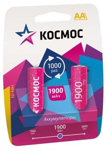 Аккумулятор КОСМОС R6 NI-MH 1900 мАч арт.КОСR6NIMH(1900MAH)
