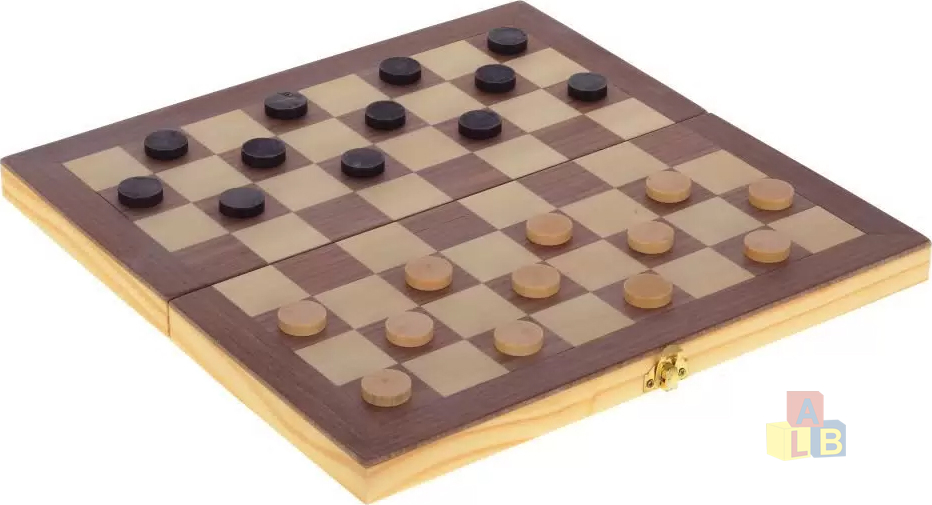 Шахматы, 3 в 1, бамбуковая доска, деревянные фигуры (1/48), арт.161