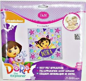 Набор для создания аппликации из фетра "Маленькая путешественница" Dora, арт.65134