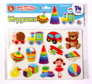 Магниты "Игрушки". Серия Магнитные истории, арт.04013