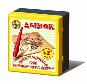 Выжигание. Электроприбор для выжигания по дереву "Дымок"(2 сменных иглы) арт.01484